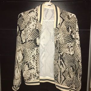 Snake skin print jacket